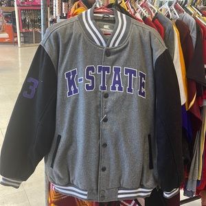 K-STATE WOOL BOMBER JACKET